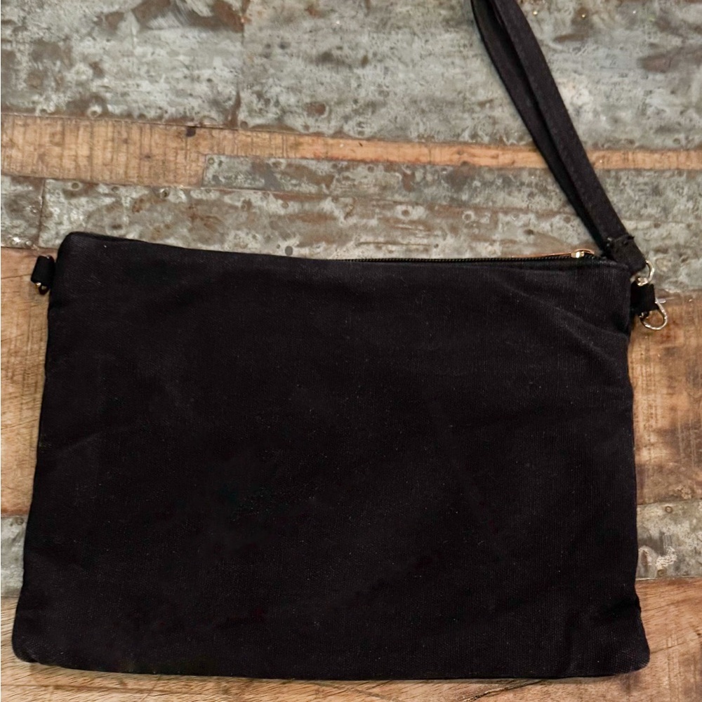 Floral Embroidered Clutch Bag - Picture 2 of 3